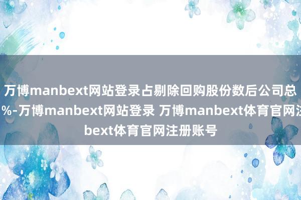 万博manbext网站登录占剔除回购股份数后公司总股本的1%-万博manbext网站登录 万博manbext体育官网注册账号